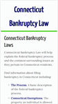 Mobile Screenshot of connecticutbankruptcylaw.com